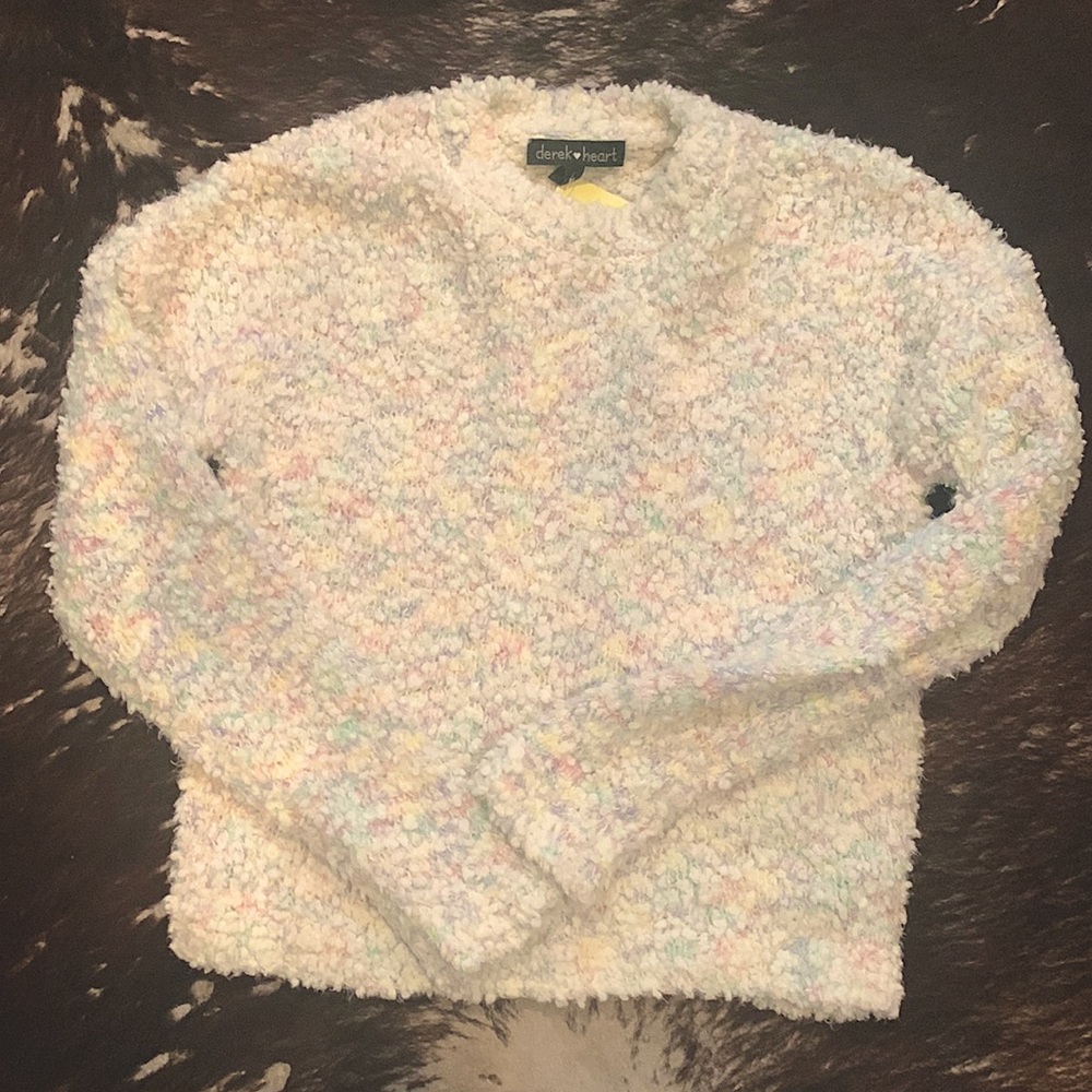 Rainbow Pastel Furry Child’s Sweater!